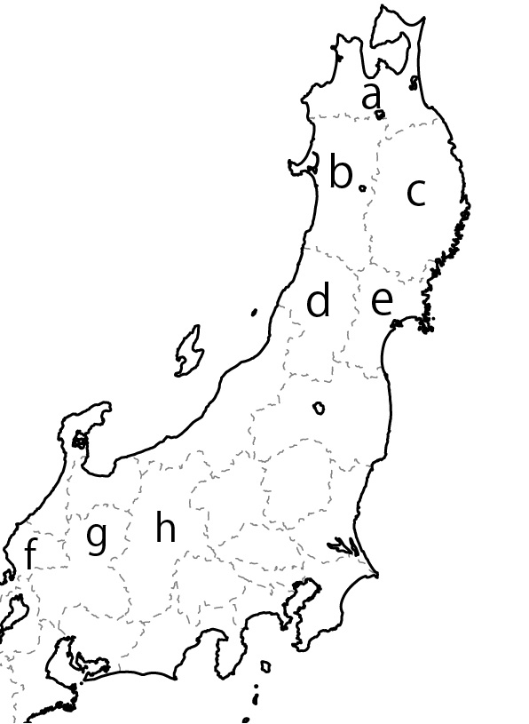 試験でよく出題される縄文時代の遺跡地図　作成:爆点日本史編集部