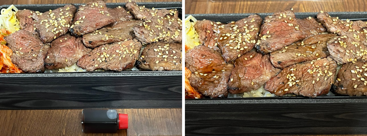 焼肉やまと アリオ亀有のカルビ弁当150gご飯大盛