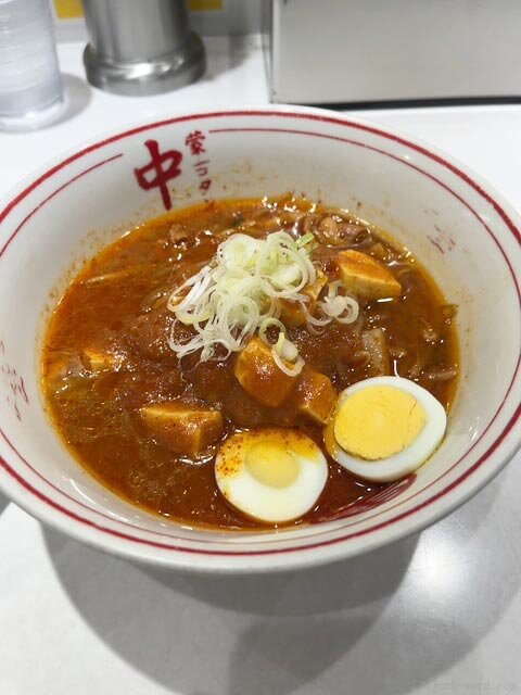 冷し五目蒙古タンメン（つけ麺タイプ）のつけ汁（スープ）撮影：junk-word.com