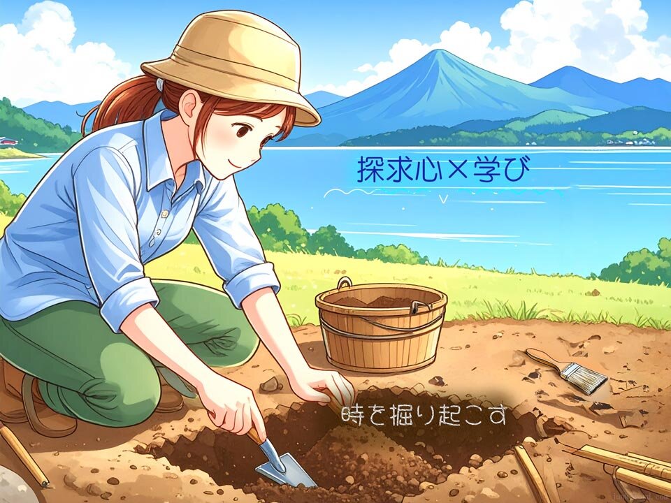 岩宿博物館「発掘ガールの考古学入門」関連情報 旧石器時代の遺跡と細石刃技術【歴史ニュース】イメージ画像 作成：junk-word.com