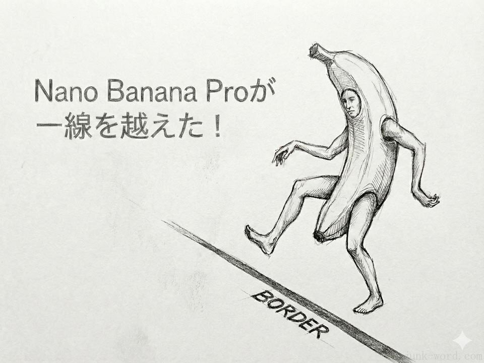 Nano Banana Proが一線を越えた!Webデザイナー、コーダー、プログラマー、ディレクター、1つしかできない人は淘汰される時代へ イメージ画像 作成:junk-word.com