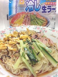 冷やし中華 カロリー　マルちゃん冷し生ラーメン