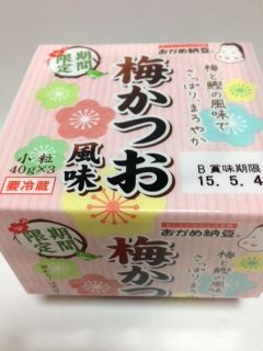 おかめ納豆 梅かつお風味 小粒納豆　カロリー