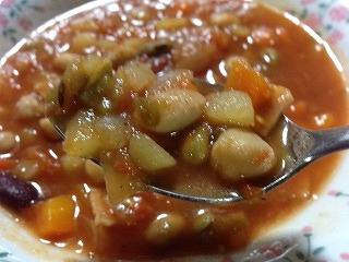 豆　スープ　レシピ8 完成