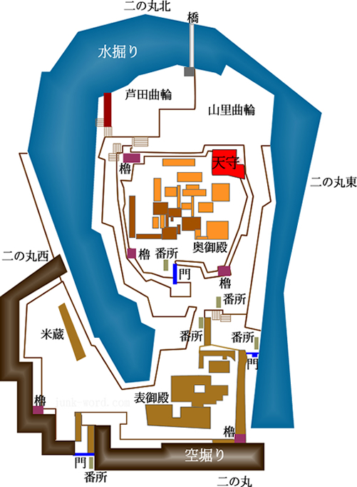 中井家本丸図　豊臣秀吉の大坂城