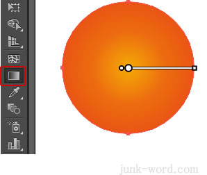円形グラデーションの中心をずらすイラストレーターの使い方 無料講座 入門編 Illustrator Cc