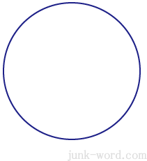 円を３分割した矢印アイコン　楕円ツールで正円を描く