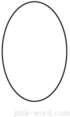 曲線デザインを使った矢印アイコンの作り方　イラレで楕円を描く
