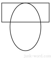 矢印アイコンの作り方　楕円形と長方形を整列